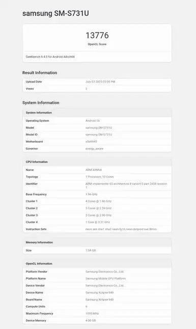 Samsung Galaxy S25 FE Leak Details