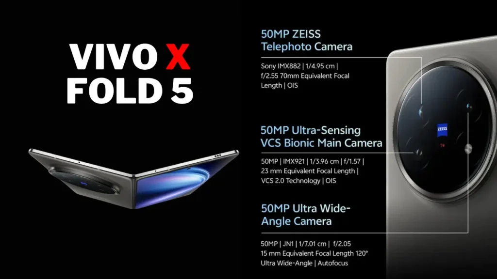 Vivo X Fold 5 Camera Specification