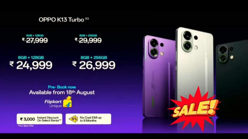 Oppo K13 Turbo 5G Pre-Booking Start