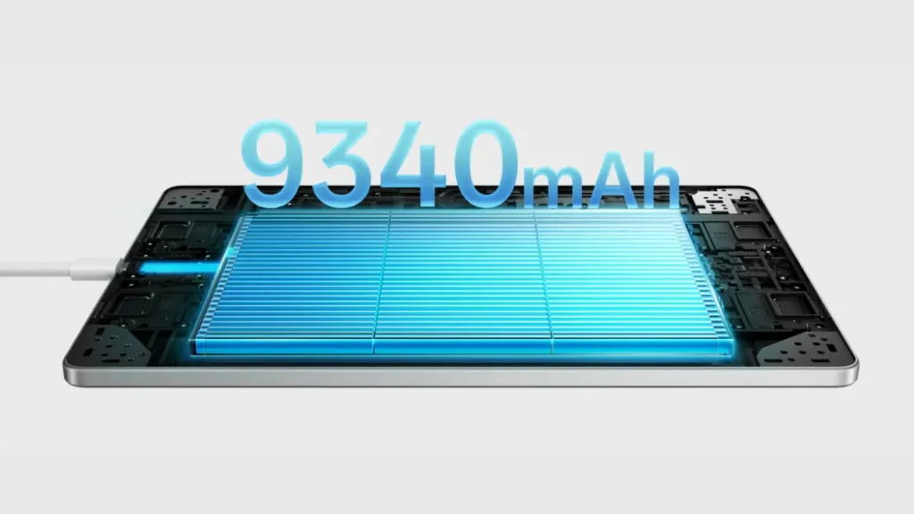 Oppo Pad SE 9340mAh  Battery Capacity