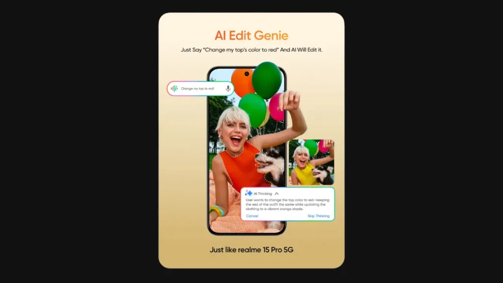 Realme 15T AI Features