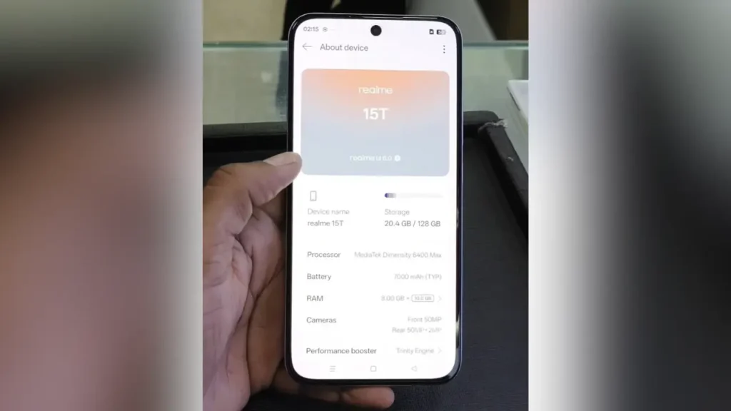 Realme 15T Price in india