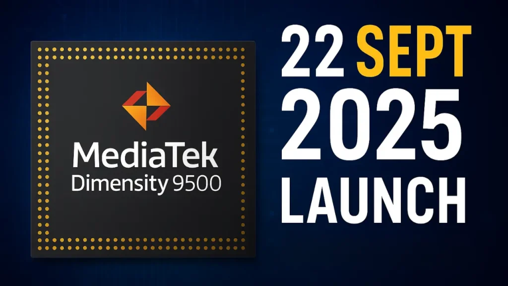 MediaTek Dimensity 9500 Launch Date Confirm