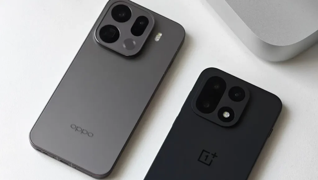 Oppo Find X9 Pro vs OnePlus 15 Design