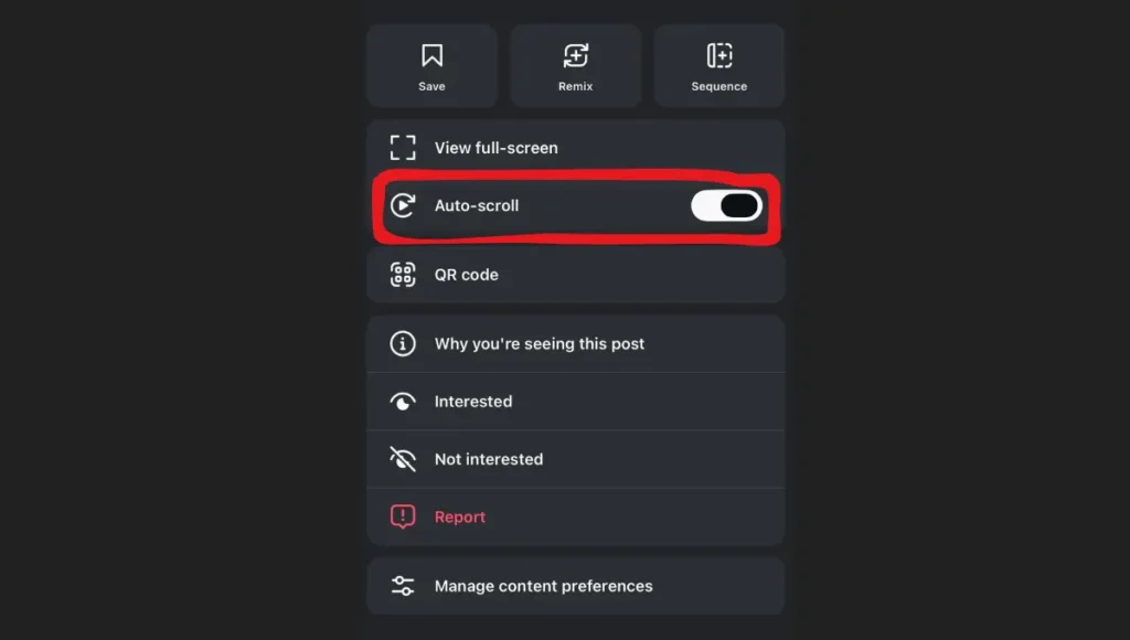 Instagram Auto Scroll Feature