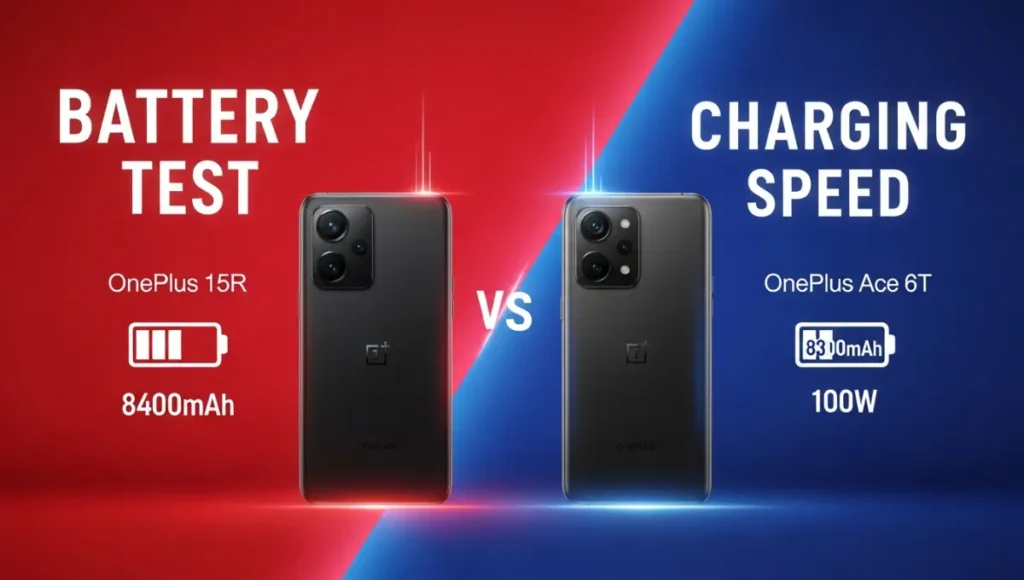 OnePlus 15R Vs OnePlus Ace 6T Battery