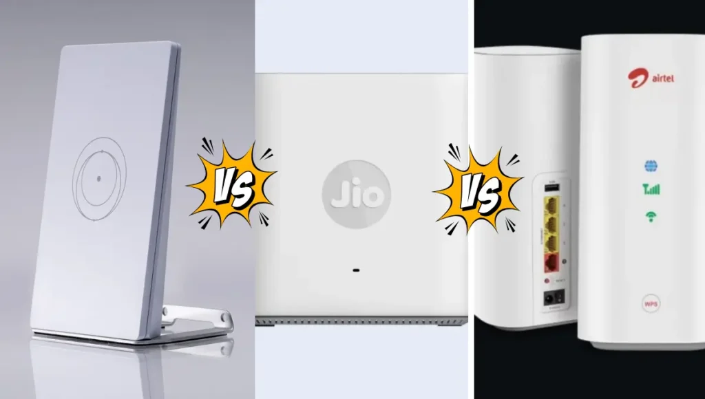 Starlink vs Jio AirFiber vs Airtel Fiber